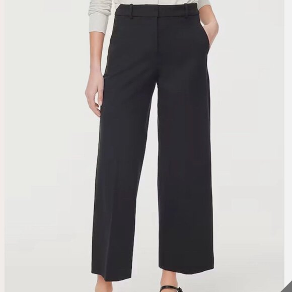 NWT J Crew Remy Wide Leg Crop Trousers Size 0 - Picture 1 of 7